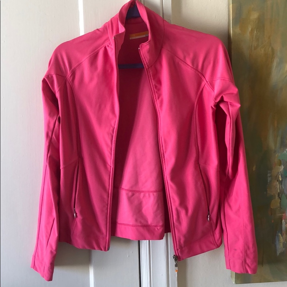 Hot pink activewear jacket